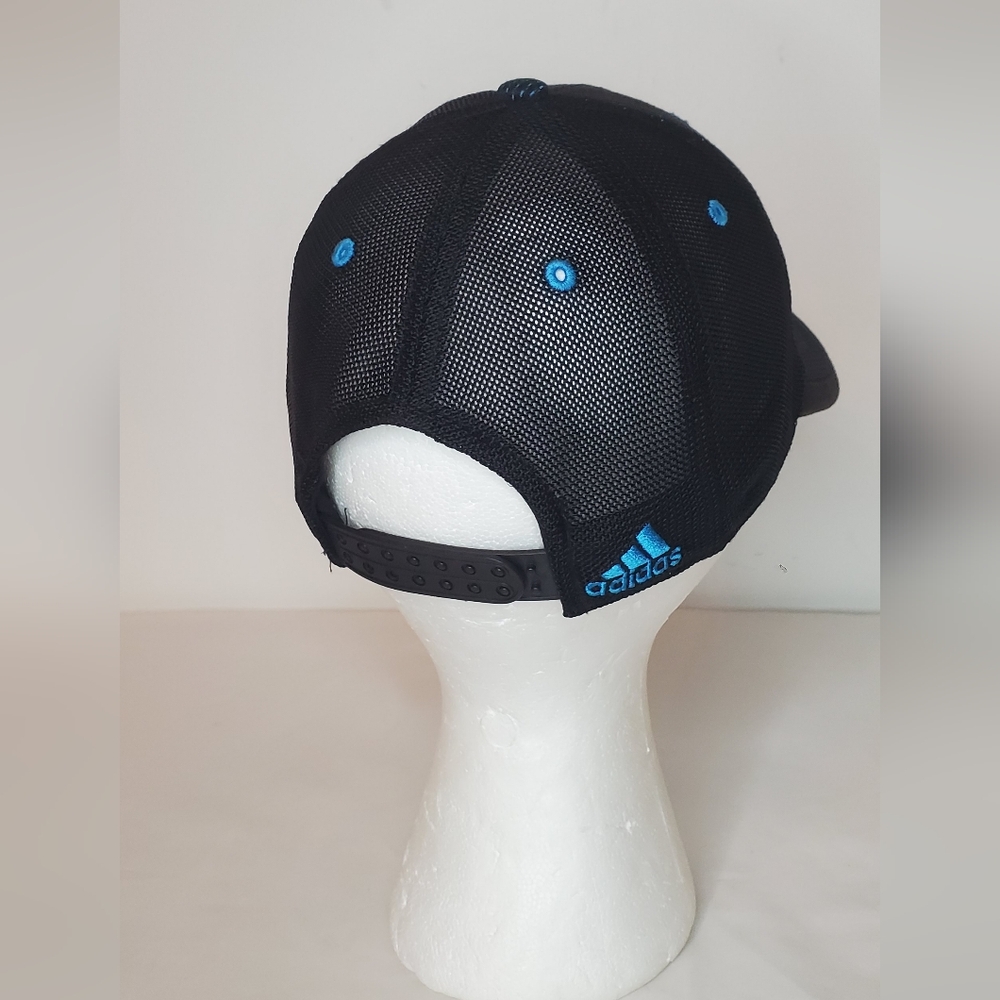 Adidas OS Black and Blue Cap With Adjustable Fit Strapback - Picture 4 of 7